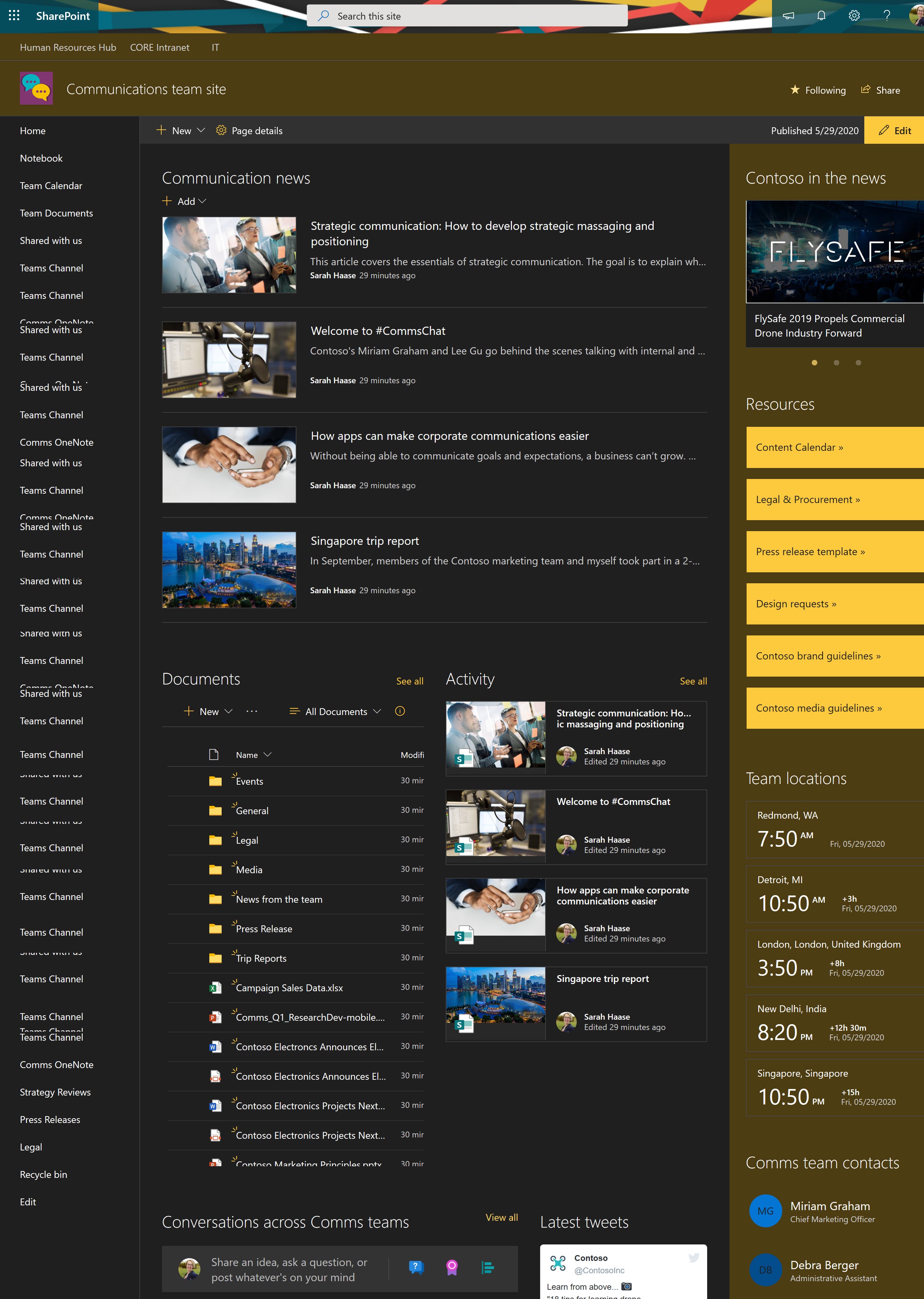 Hub site branding - 03