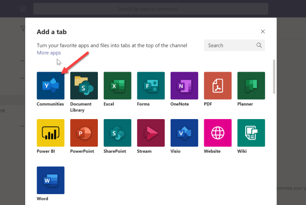 Yammer app in Teams - 04